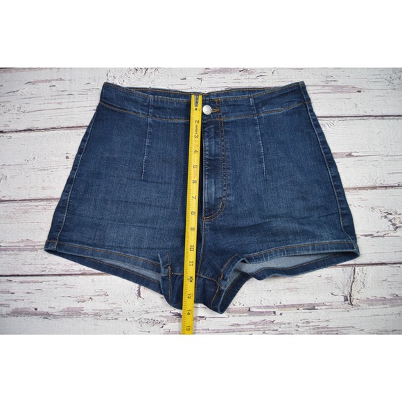 Wild Fable Highest Rise Denim Shorts Women's Juniors Size 10/30R Pre-Owned - Picture 4 of 11
